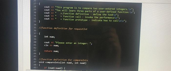 Solved Complete the following given program by adding the | Chegg.com