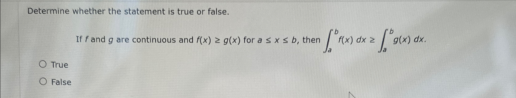 Solved Determine whether the statement is true or false.If f | Chegg.com