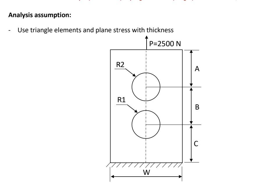 Solved Question 1: (24%) A rectangular plate with holes | Chegg.com