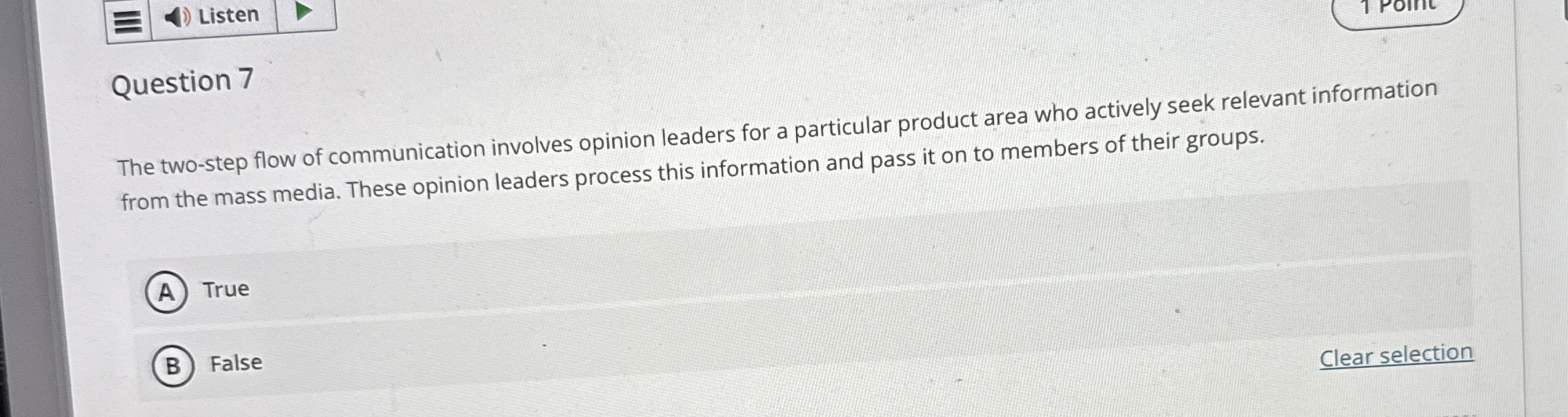 Solved Question 7The two-step flow of communication involves | Chegg.com
