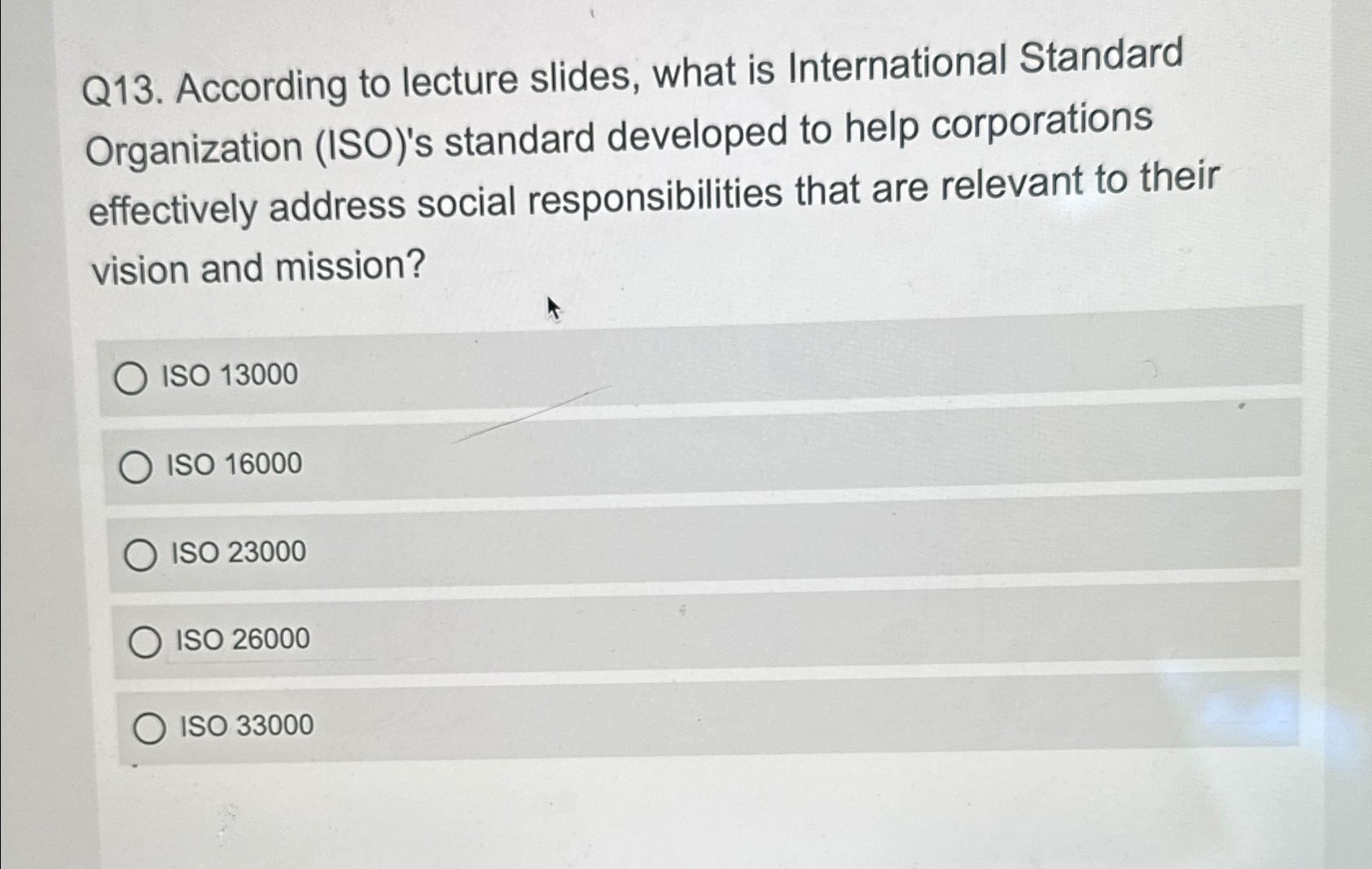 Solved Q13. ﻿According to lecture slides, what is | Chegg.com