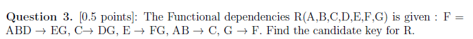 Solved Question 3. [0.5 points]: The Functional | Chegg.com