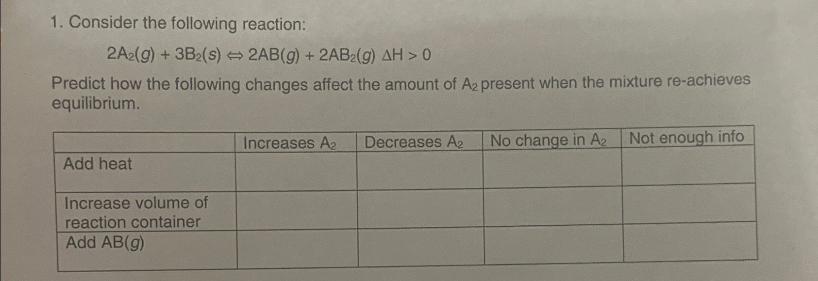 Solved Consider the following | Chegg.com