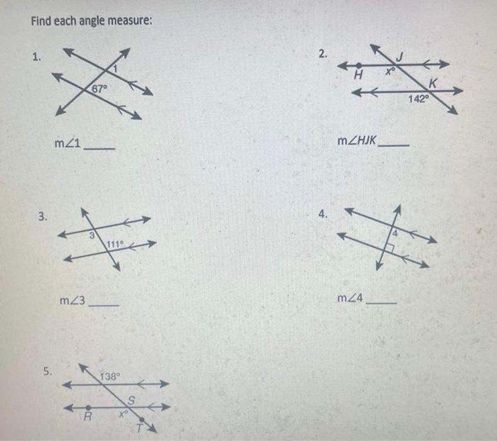 m angle 1 m angle 2=m angle 3 m angle 4