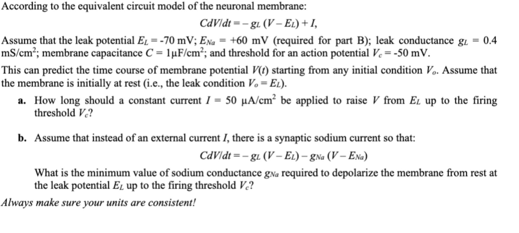 Solved According to the equivalent circuit model of the | Chegg.com