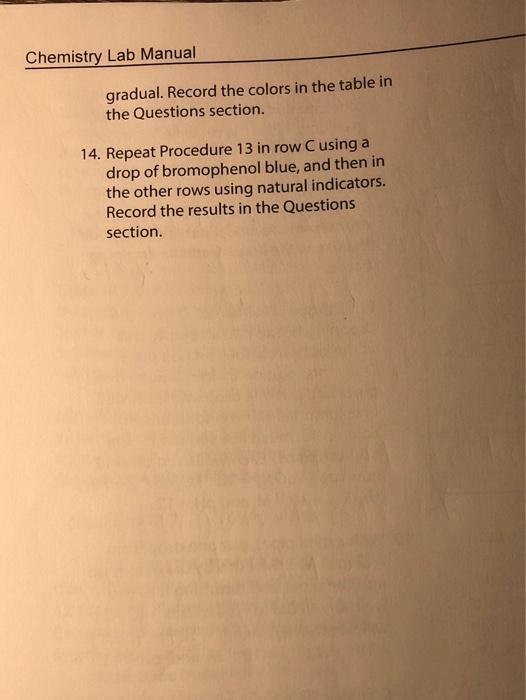 pH and pH Indicators LAB 18 pH AND PH INDICATORS