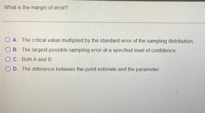 margin of error critical value * standard error