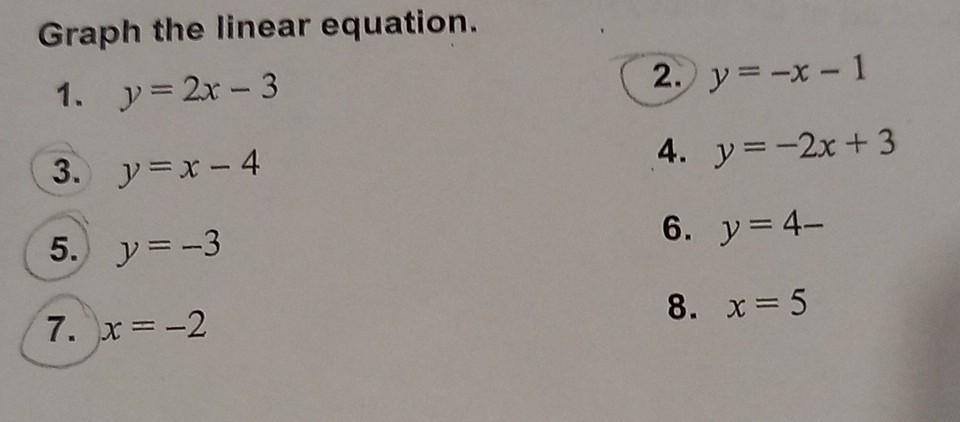 solved-graph-the-linear-equation-1-y-2x-3-2-y-x-1-3-chegg