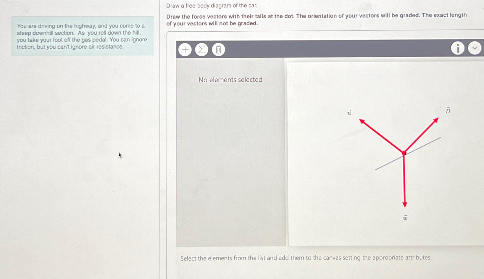 Solved Draw a free-body diagram of the car.You are driving | Chegg.com