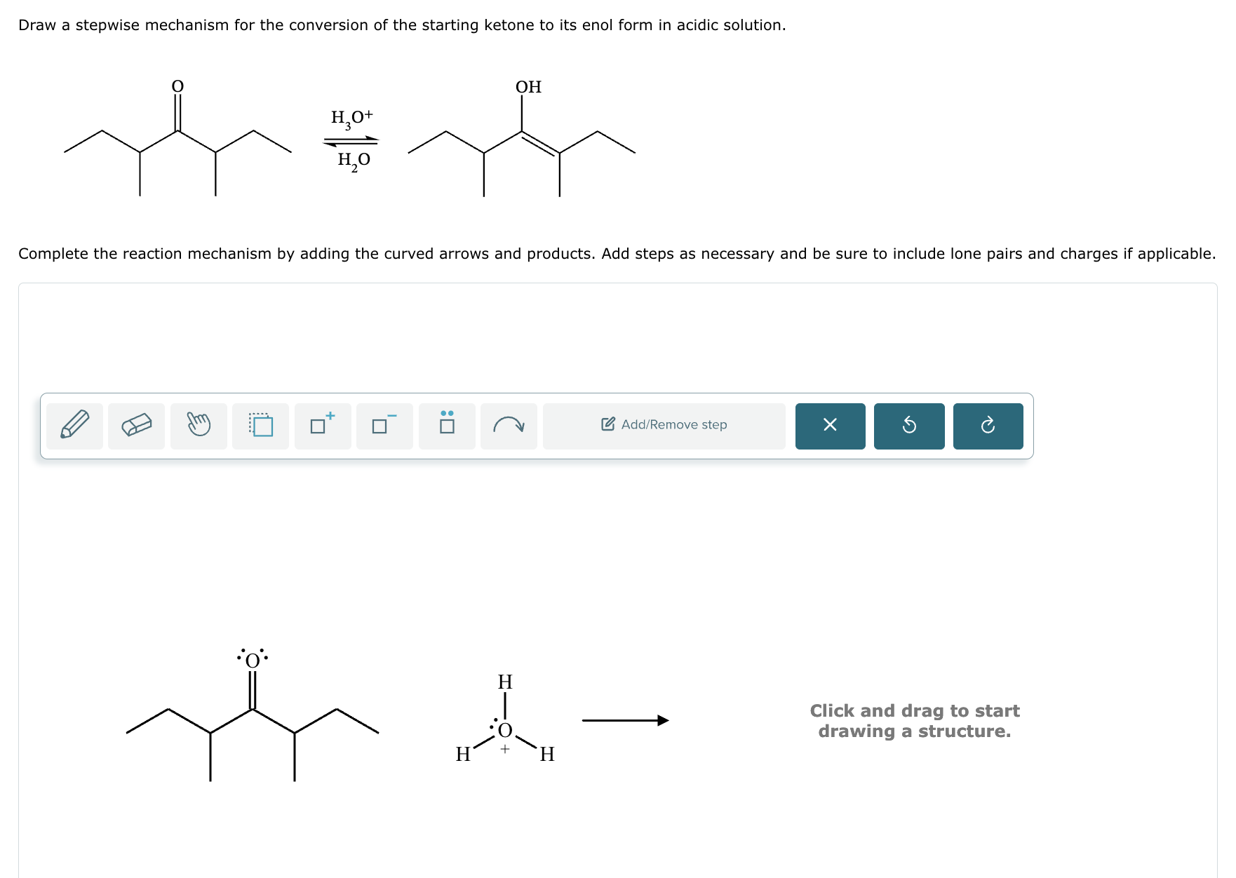 Solved Draw a stepwise mechanism for the conversion of the | Chegg.com
