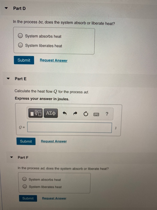 Solved A thermodynamic system is taken from state a to state | Chegg.com