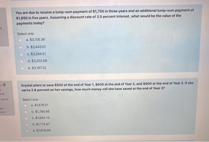 solved-you-are-due-to-receive-a-lump-sum-payment-of-1-750-chegg