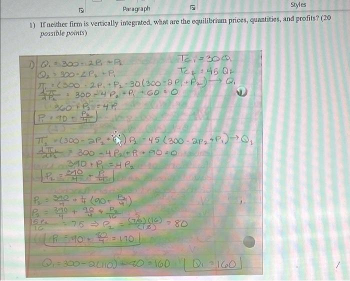 3) Based on your answers to the two previous | Chegg.com