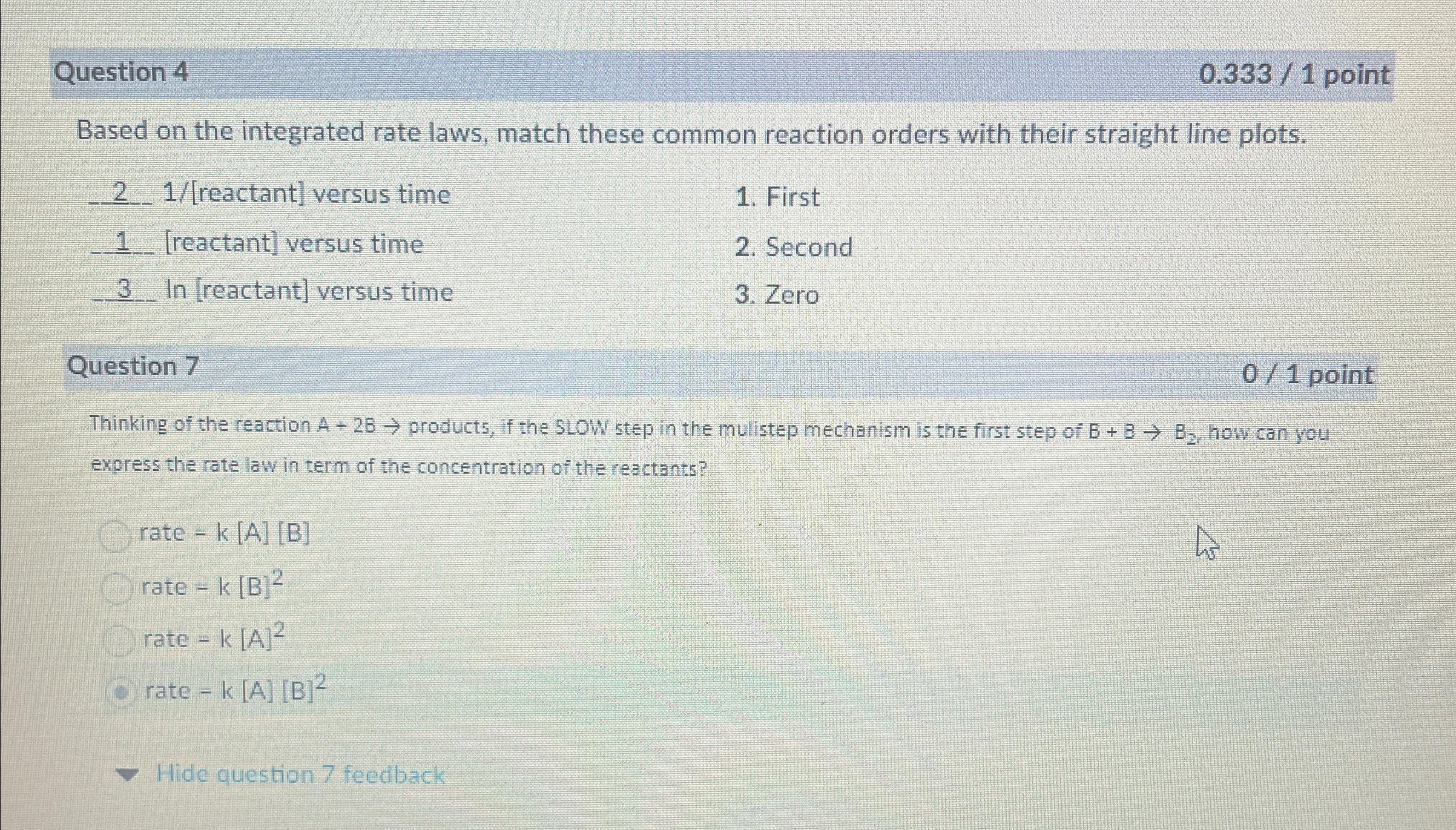 Solved What are the correct answers to these 2 ﻿questions? | Chegg.com