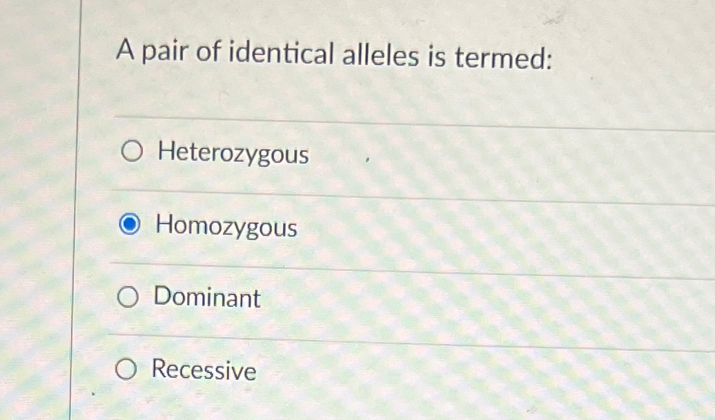 Identical Alleles