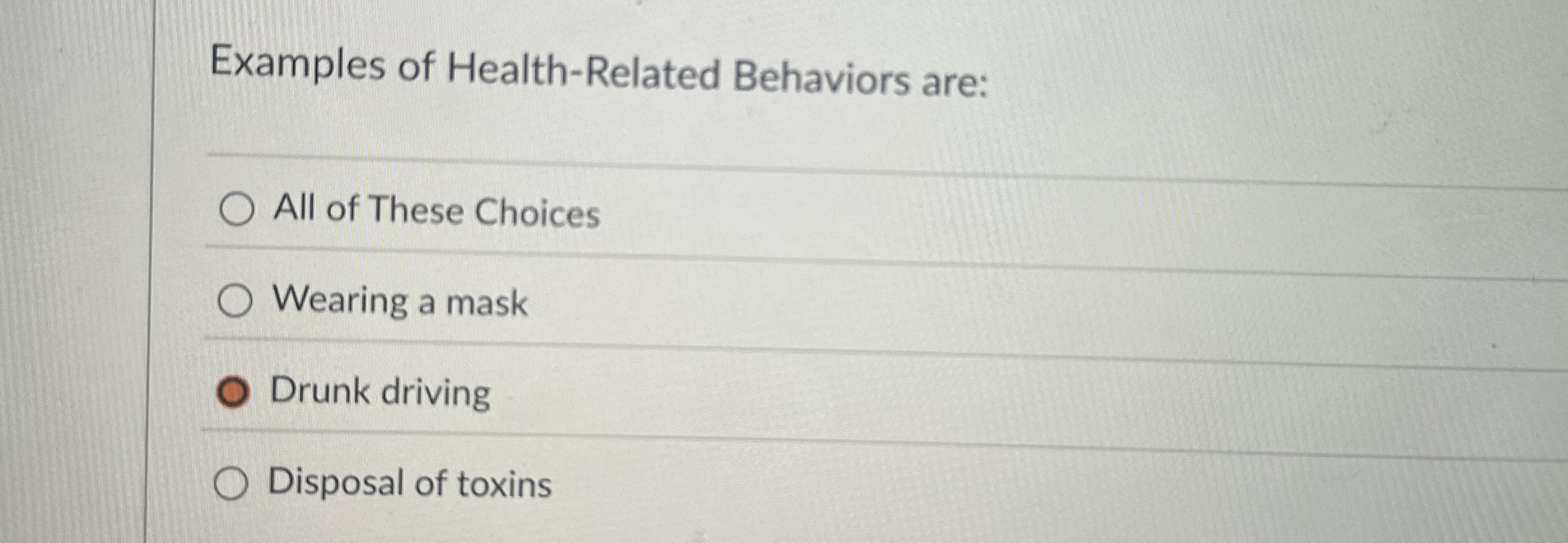 Solved Examples of HealthRelated Behaviors areAll of These