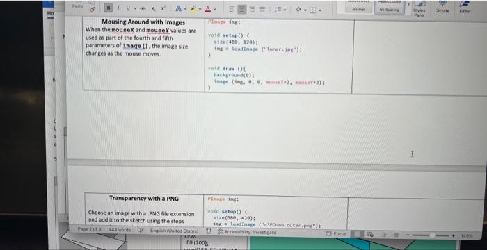 Solved Processing Programming LAB 3 - Media \& Images | Chegg.com
