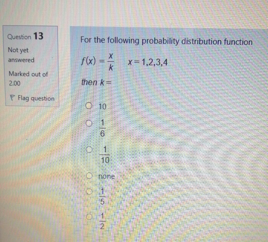 Solved Question 13 For the following probability | Chegg.com