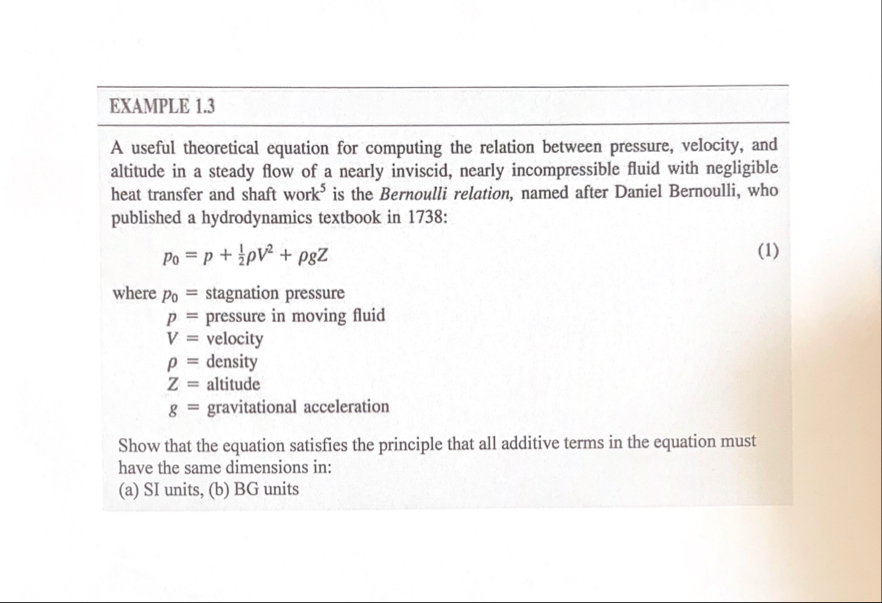 Solved EXAMPLE 1.3A useful theoretical equation for | Chegg.com