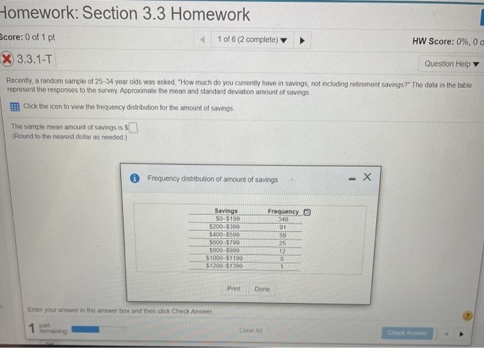 homework section 3.1 statistics