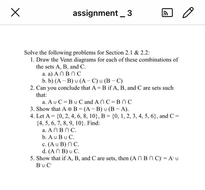 Solved Х Assignment_3 IS O Solve The Following Problems For | Chegg.com