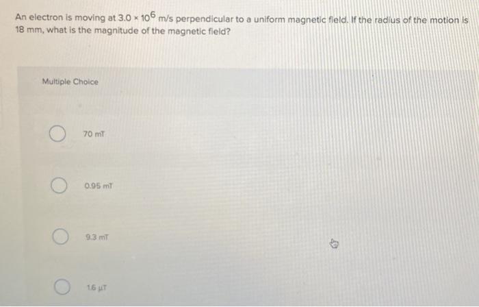 Solved The magnetic force on a point charge in a given | Chegg.com
