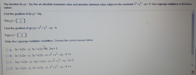 solved-the-function-f-x-y-3xy-has-an-absolute-maximum-chegg