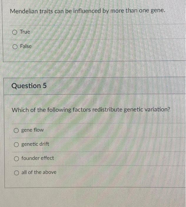 Solved Mendelian traits can be influenced by more than one | Chegg.com