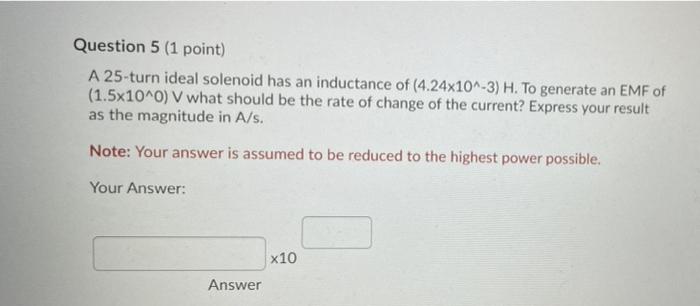 Solved Question 2 (1 point) The circuit shown below is in a | Chegg.com