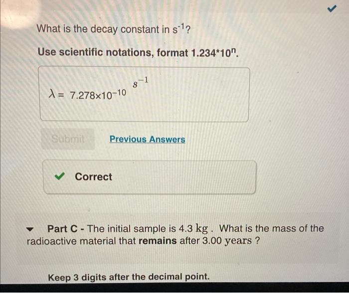 Solved Review Learning Goal: Radioactive decay - Half-life | Chegg.com