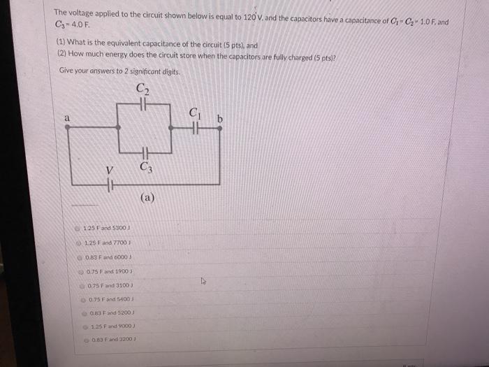 Solved The voltage applied to the circuit shown below is | Chegg.com
