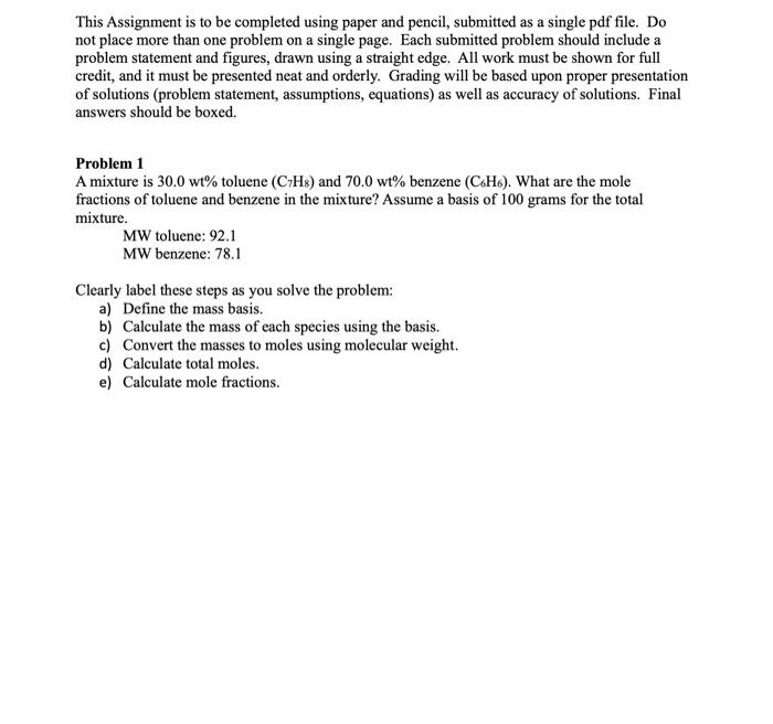 Solved This Assignment is to be completed using paper and | Chegg.com