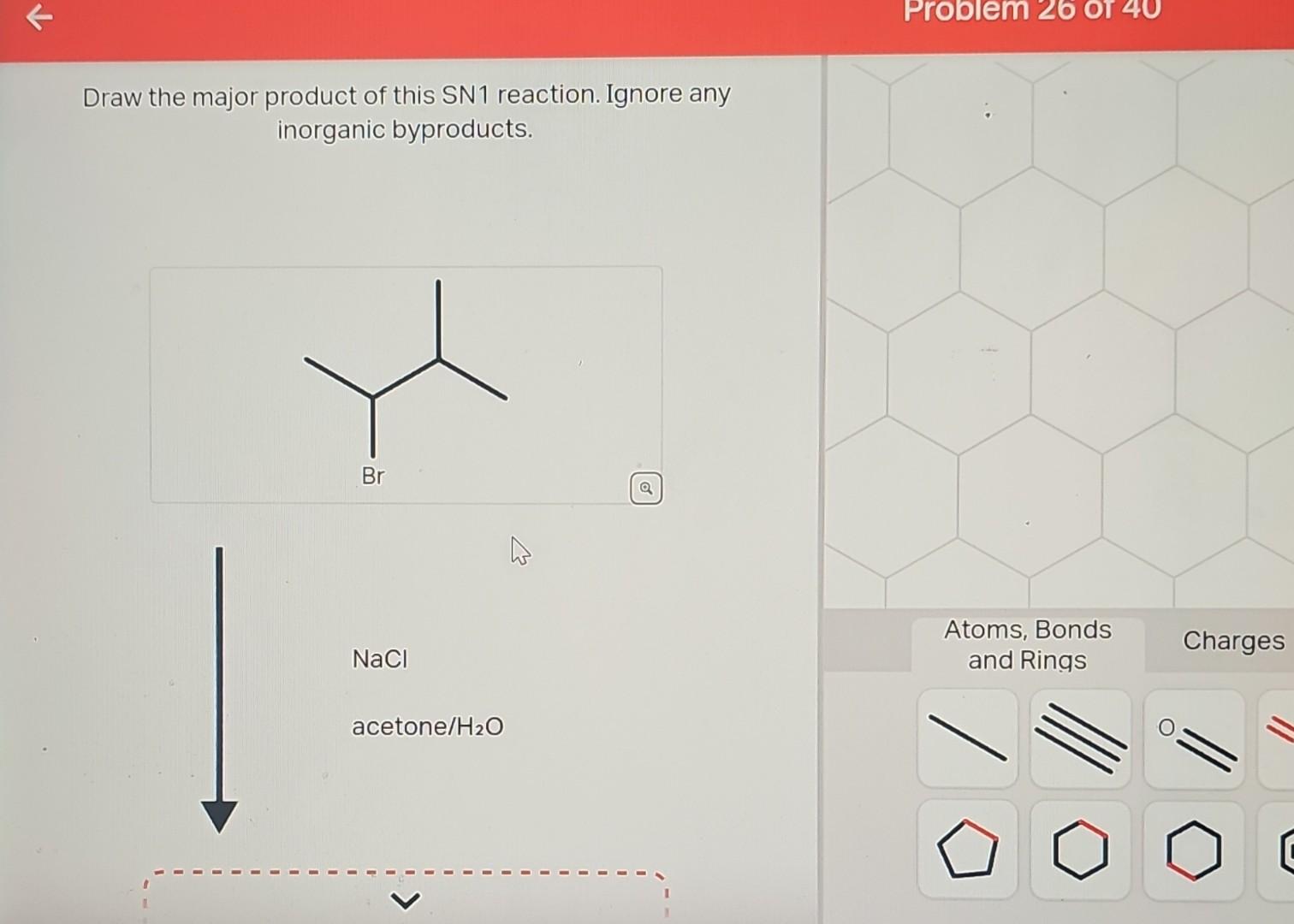 Solved Draw The Major Product Of This Sn1 Reaction Ignore