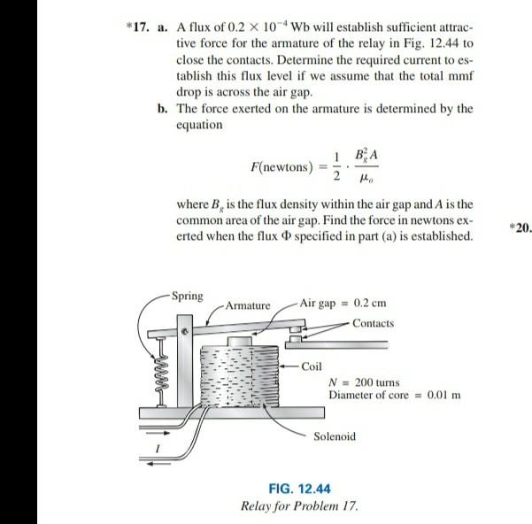 Solved 10. Find the current necessary to establish a flux of | Chegg.com