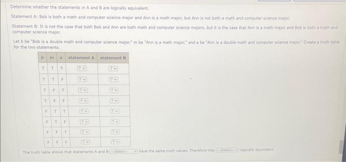 Solved Determine Whether The Statements In A And B Are | Chegg.com