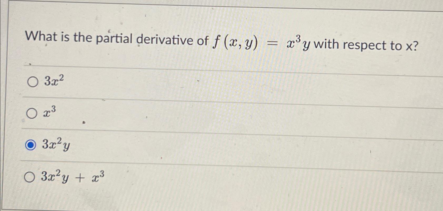 derivative of x 3 y 3 3xy