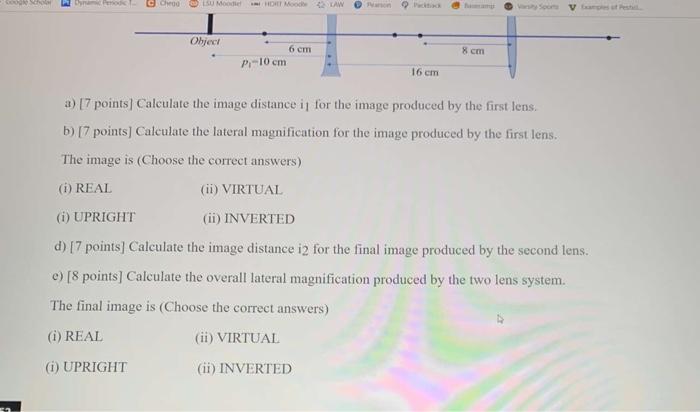Solved Problem 1 (29 points) Show your work!! An object is | Chegg.com