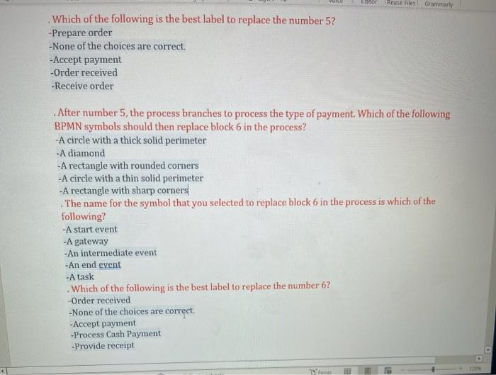 Solved Please can you write only the answers for each | Chegg.com