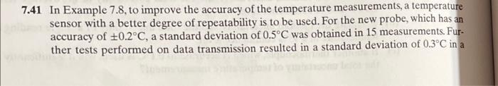 Solved In the control of a chemical process, temperature is | Chegg.com