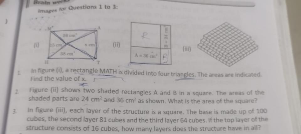 Solved images for Questions 1 to 3 : 1. In figure (i), a | Chegg.com