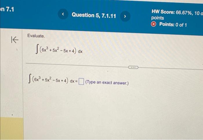 solved-evaluate-int-left-6-x-3-5-x-2-5-x-4-righ