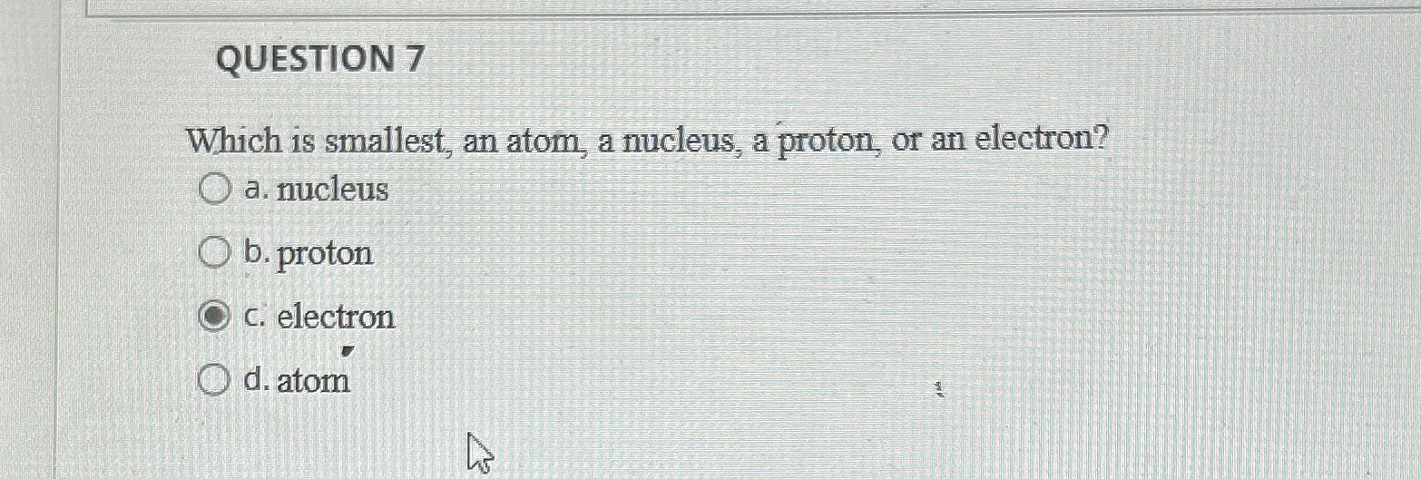 the value of e m is smallest for proton