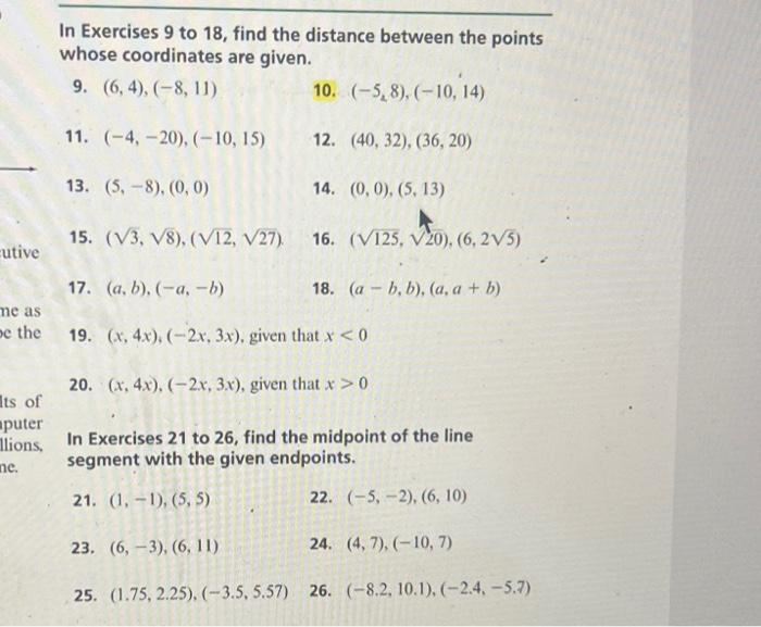 Solved In Exercises 5 to 8, determine whether the given | Chegg.com