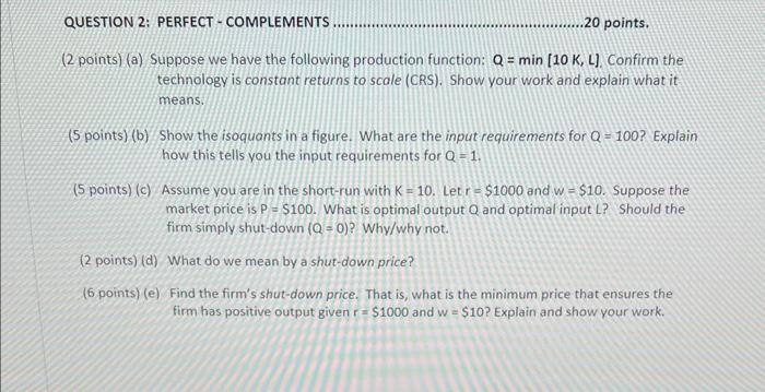 Solved (2 points) (a) Suppose we have the following | Chegg.com