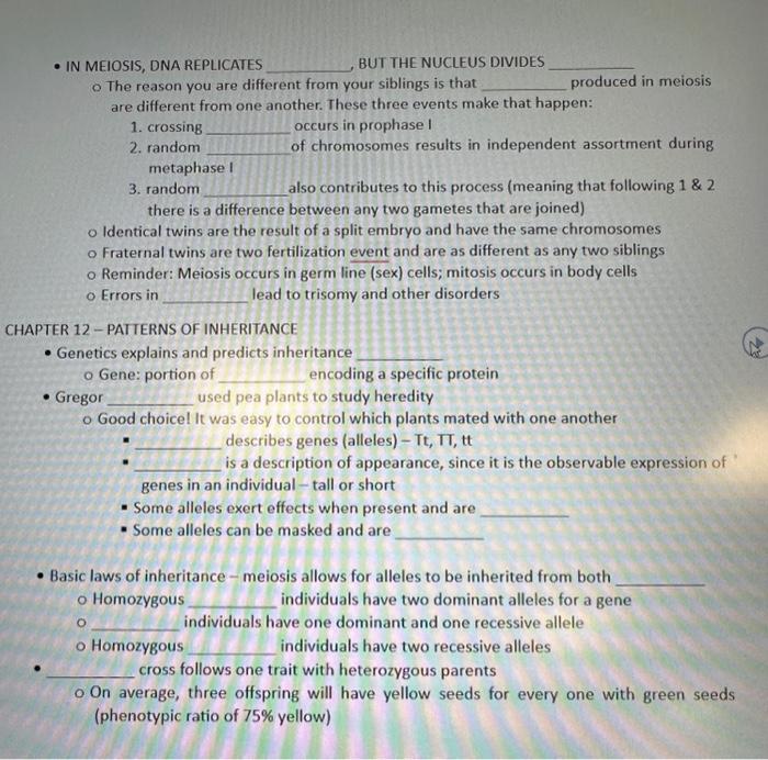 Solved STUDY GUIDE 3 CHAPTER 14&15 - DNA STRUCTURE. AND | Chegg.com