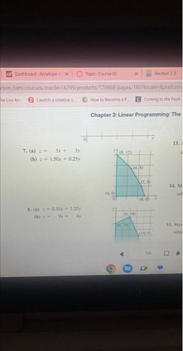 Chapter 3: Linear Programming: The | Chegg.com