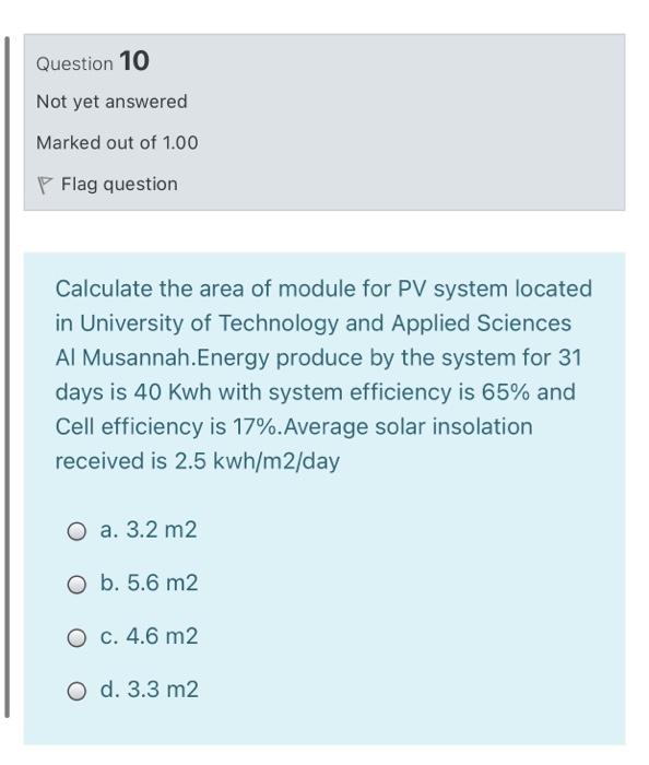 Solved Question 10 Not Yet Answered Marked Out Of 1 00 P Chegg Com