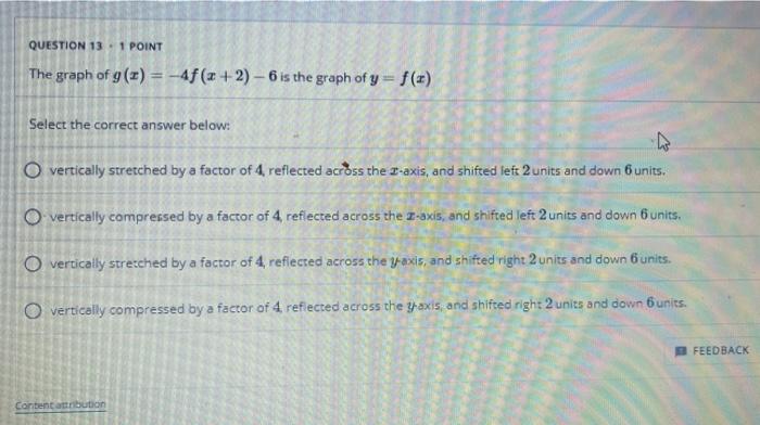 Solved QUESTION 12 1 POINT Given the functions m and n | Chegg.com