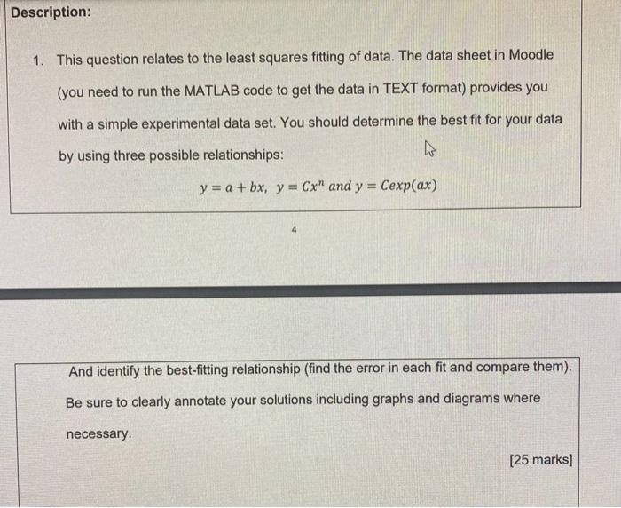 Solved need the matlab codes for these quations with any | Chegg.com