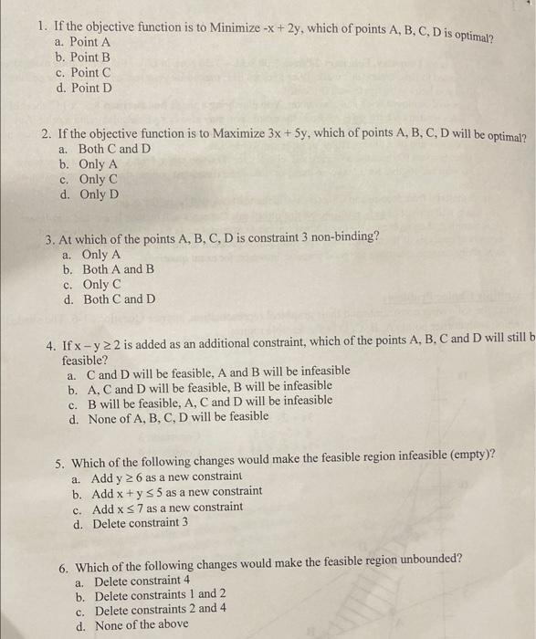 Solved wer Questions 1-6. The shaded region with corner | Chegg.com